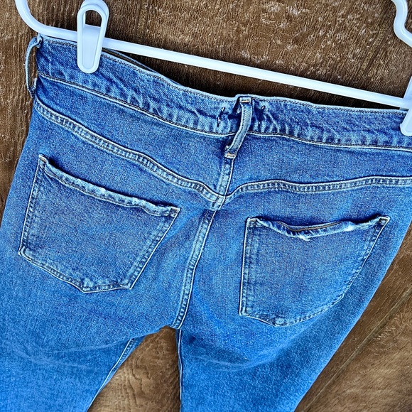 Agolde Riley High Rise Straight Crop Jeans Size 30 - Picture 4 of 11